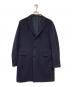 TAGLIATORE（タリアトーレ）の古着「カシミヤ混ウール チェスターコート」｜ネイビー