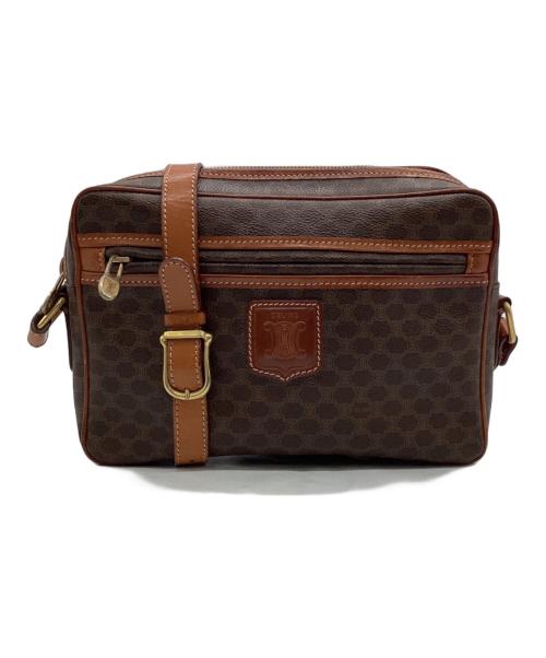 CELINE（セリーヌ）CELINE (セリーヌ) マカダム ショルダーバッグ ブラウンの古着・服飾アイテム