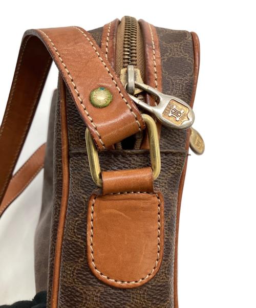 CELINE（セリーヌ）CELINE (セリーヌ) マカダム ショルダーバッグ ブラウンの古着・服飾アイテム