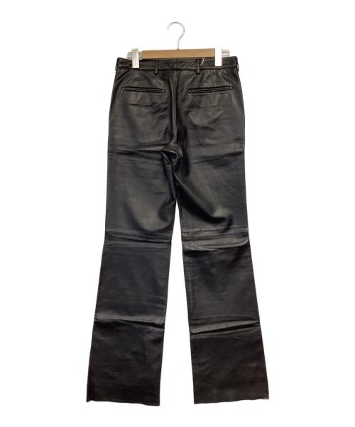 DRIES VAN NOTEN（ドリスヴァンノッテン）DRIES VAN NOTEN (ドリスヴァンノッテン) レザーパンツ ブラック サイズ:46の古着・服飾アイテム