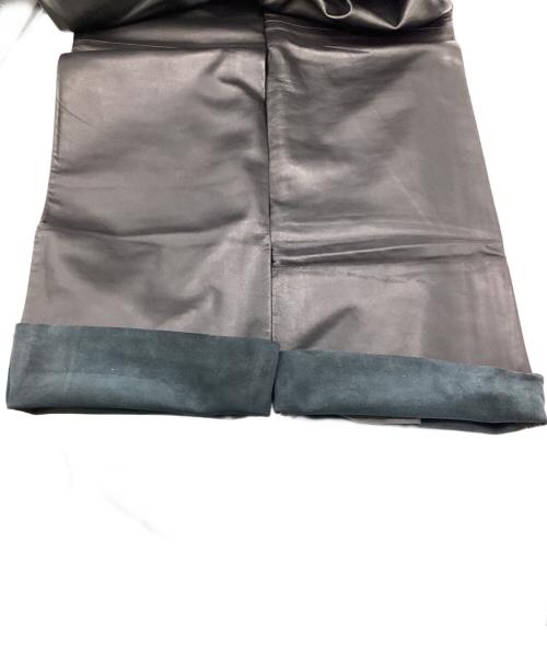 DRIES VAN NOTEN（ドリスヴァンノッテン）DRIES VAN NOTEN (ドリスヴァンノッテン) レザーパンツ ブラック サイズ:46の古着・服飾アイテム