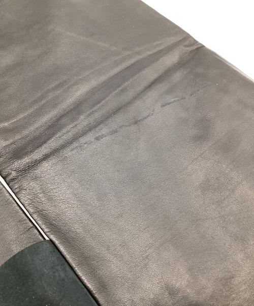 DRIES VAN NOTEN（ドリスヴァンノッテン）DRIES VAN NOTEN (ドリスヴァンノッテン) レザーパンツ ブラック サイズ:46の古着・服飾アイテム