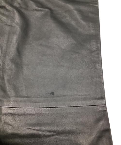 DRIES VAN NOTEN（ドリスヴァンノッテン）DRIES VAN NOTEN (ドリスヴァンノッテン) レザーパンツ ブラック サイズ:46の古着・服飾アイテム