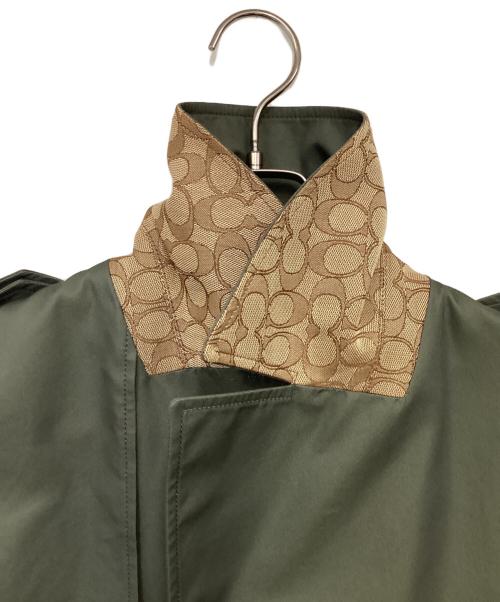 COACH（コーチ）COACH (コーチ) リラックスドダブルブレステッドトレンチ カーキ サイズ:Sの古着・服飾アイテム