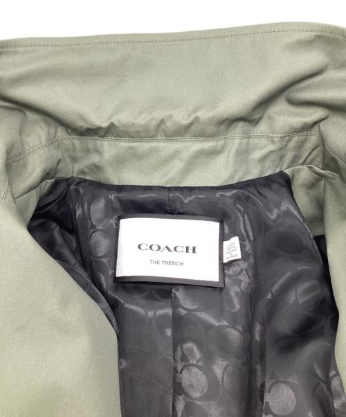 COACH（コーチ）COACH (コーチ) リラックスドダブルブレステッドトレンチ カーキ サイズ:Sの古着・服飾アイテム