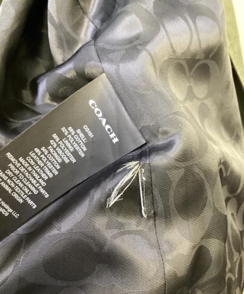 COACH（コーチ）COACH (コーチ) リラックスドダブルブレステッドトレンチ カーキ サイズ:Sの古着・服飾アイテム