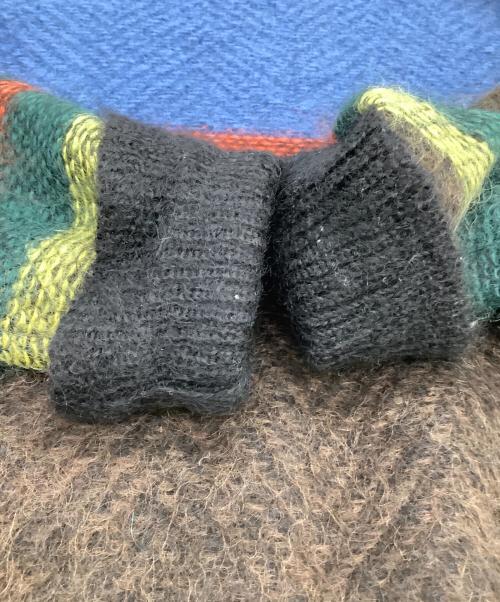 GIVENCHY（ジバンシィ）GIVENCHY (ジバンシィ) モヘヤニット ブルー×ブラウン サイズ:Mの古着・服飾アイテム