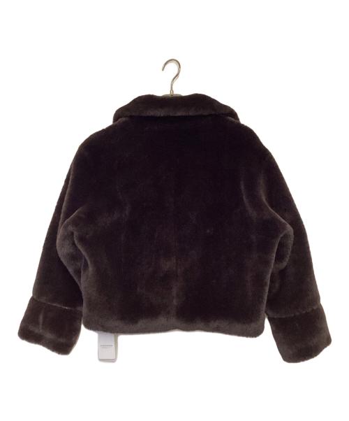 La TOTALITE（ラ ト―タリテ）La TOTALITE (ラ ト―タリテ) フェイクファーショートコート ブラウン サイズ:38の古着・服飾アイテム