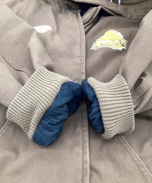 X-LARGE（エクストララージ）X-LARGE (エクストララージ) DICE HOODED WORK JACKET（ダイス フーデッド ワーク ジャケット） ブラウン サイズ:XLの古着・服飾アイテム