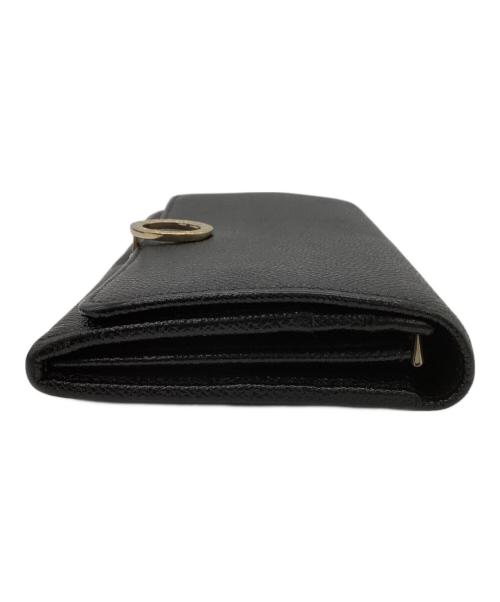 BVLGARI（ブルガリ）BVLGARI (ブルガリ) サークルロゴ 長財布 ブラックの古着・服飾アイテム
