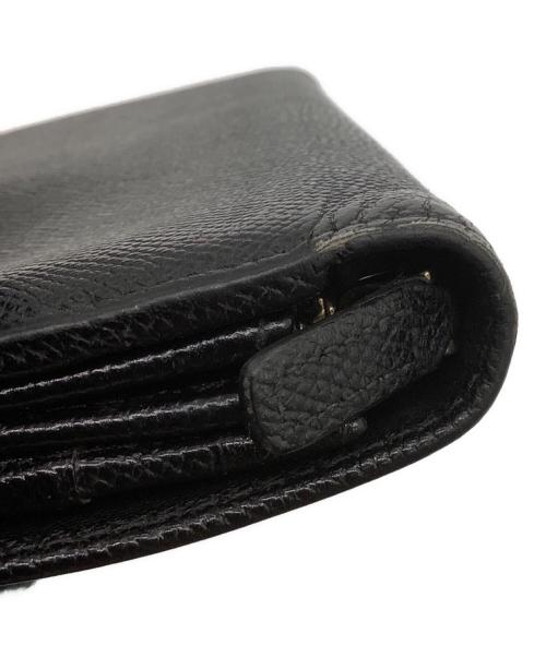 BVLGARI（ブルガリ）BVLGARI (ブルガリ) サークルロゴ 長財布 ブラックの古着・服飾アイテム