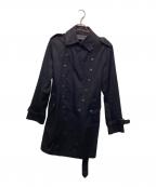 BURBERRY BLUE LABELバーバリーロンドンブルーレーベル）の古着「トレンチコート」｜ブラック