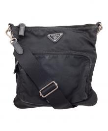PRADA（プラダ）の古着「ナイロンショルダーバッグ」｜ブラック