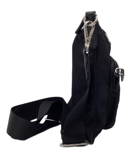 PRADA（プラダ）PRADA (プラダ) ナイロンショルダーバッグ ブラックの古着・服飾アイテム