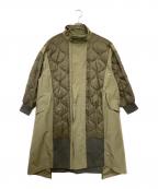 etsintaエシンタ）の古着「切替マキシミリタリーコート」｜グリーン