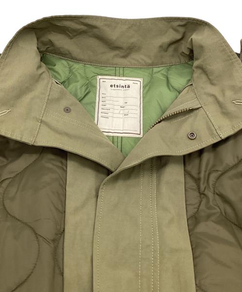 etsinta（エシンタ）etsinta (エシンタ) 切替マキシミリタリーコート グリーン サイズ:ONEの古着・服飾アイテム