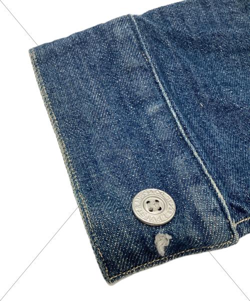 LEVI'S VINTAGE CLOTHING（リーバイス ビンテージ クロージング）LEVI'S VINTAGE CLOTHING (リーバイス ビンテージ クロージング) 復刻1880モデル トリプルプリーツブラウス ブルー サイズ:Mの古着・服飾アイテム