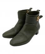 BALLYバリー）の古着「Talika ankle boot（タリカ アンクル ブーツ）」｜グリーン