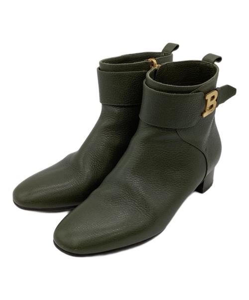 BALLY（バリー）BALLY (バリー) Talika ankle boot（タリカ アンクル ブーツ） グリーン サイズ:36 1/2の古着・服飾アイテム