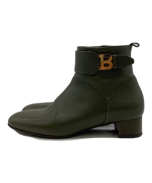 BALLY（バリー）BALLY (バリー) Talika ankle boot（タリカ アンクル ブーツ） グリーン サイズ:36 1/2の古着・服飾アイテム