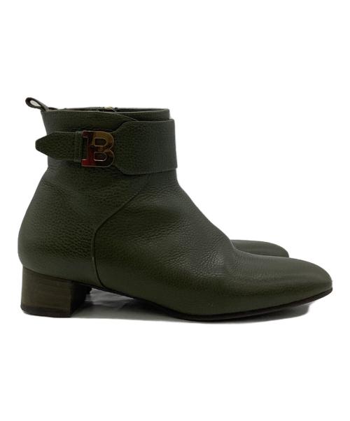 BALLY（バリー）BALLY (バリー) Talika ankle boot（タリカ アンクル ブーツ） グリーン サイズ:36 1/2の古着・服飾アイテム