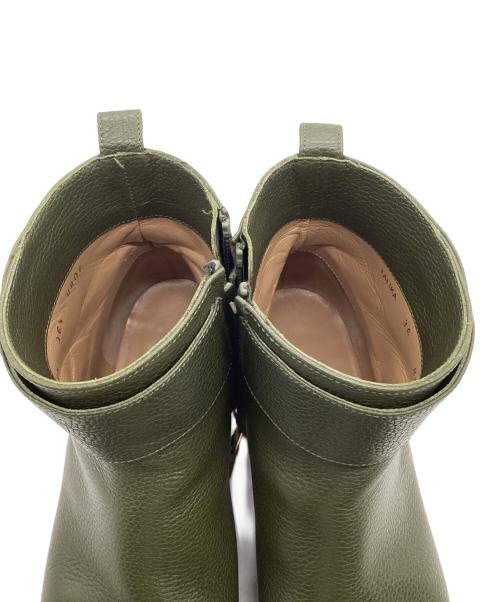 BALLY（バリー）BALLY (バリー) Talika ankle boot（タリカ アンクル ブーツ） グリーン サイズ:36 1/2の古着・服飾アイテム