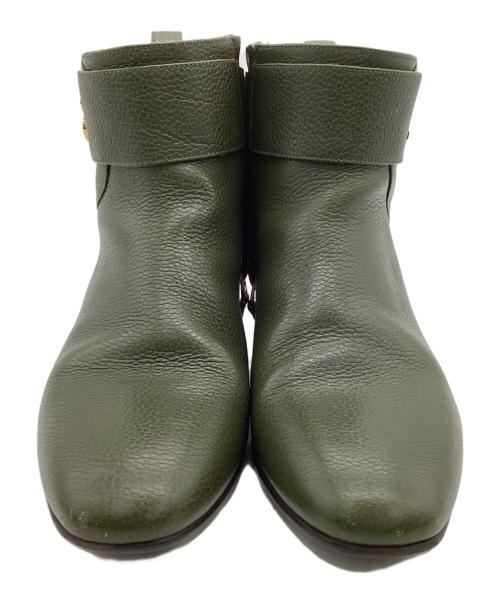 BALLY（バリー）BALLY (バリー) Talika ankle boot（タリカ アンクル ブーツ） グリーン サイズ:36 1/2の古着・服飾アイテム