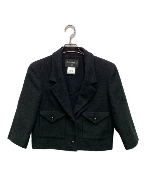 CHANEL（シャネル）CHANEL (シャネル) テーラードジャケット ブラック サイズ:38の古着・服飾アイテム
