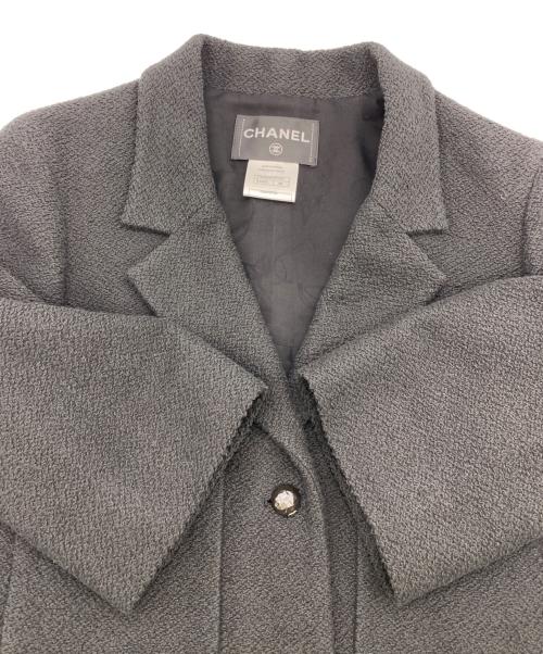 CHANEL（シャネル）CHANEL (シャネル) テーラードジャケット ブラック サイズ:38の古着・服飾アイテム