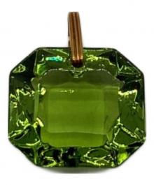 Baccarat×Marie-Helene de Taillac（バカラ×マリーエレーヌドゥタイヤック）の古着「オクトゴン ペンダントトップ YG オリーブ」