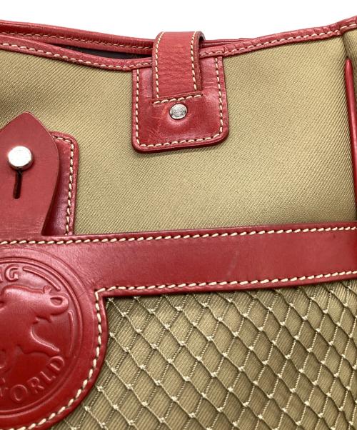 HUNTING WORLD（ハンティングワールド）HUNTING WORLD (ハンティングワールド) SAFARI TODAY（サファリ トゥデイ）トートバッグ ベージュの古着・服飾アイテム