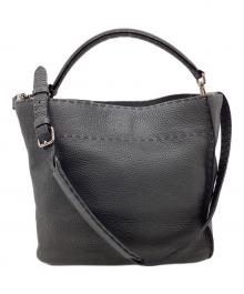 FENDI（フェンディ）の古着「selleria（セレリア）アンナ スモール 2WAYバッグ」｜グレー