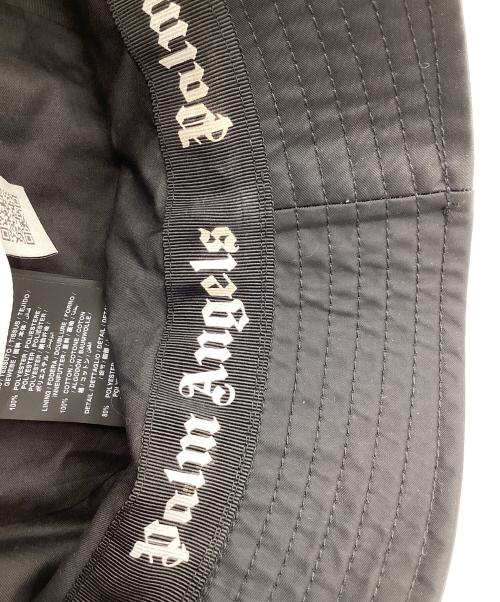 Palm Angels（パーム エンジェルス）Palm Angels (パーム エンジェルス) CLASSIC LOGO BUCKET HAT（クラシック ロゴ バケットハット） ブラック サイズ:O/S（one size）の古着・服飾アイテム