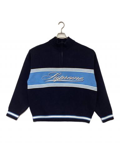 中古・古着通販】SUPREME (シュプリーム) SCRIPT STRIPE HALF ZIP