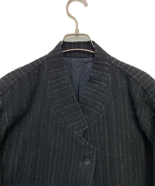 ISSEY MIYAKE（イッセイミヤケ）ISSEY MIYAKE (イッセイミヤケ) ノーカラージャケット ブラック サイズ:SIZE9の古着・服飾アイテム