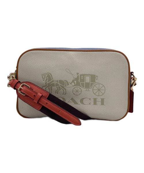 COACH（コーチ）COACH (コーチ) ショルダーバッグ アイボリー×ブルーの古着・服飾アイテム