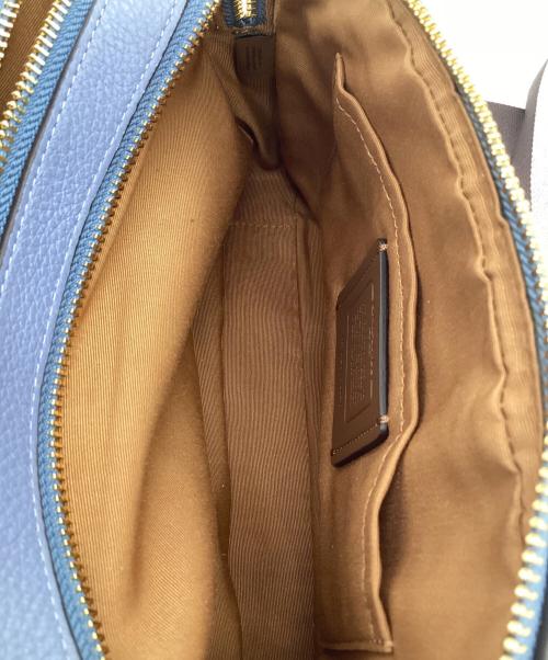COACH（コーチ）COACH (コーチ) ショルダーバッグ アイボリー×ブルーの古着・服飾アイテム