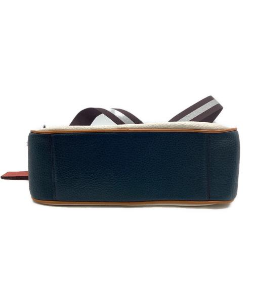 COACH（コーチ）COACH (コーチ) ショルダーバッグ アイボリー×ブルーの古着・服飾アイテム