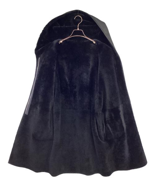 Pelley Lusso（ペレリールッソ）Pelley Lusso (ペレリールッソ) ムートンコート ブラック サイズ:Mの古着・服飾アイテム