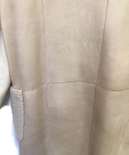 Pelley Lusso（ペレリールッソ）Pelley Lusso (ペレリールッソ) ムートンコート ベージュ サイズ:Mの古着・服飾アイテム