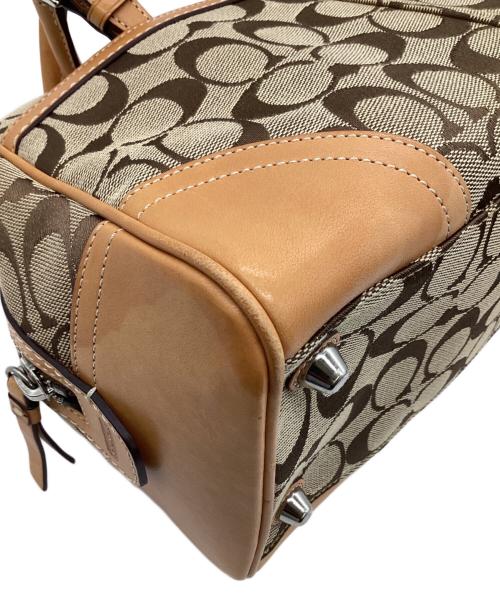 COACH（コーチ）COACH (コーチ) シグネチャー ハンドバッグ ブラウンの古着・服飾アイテム