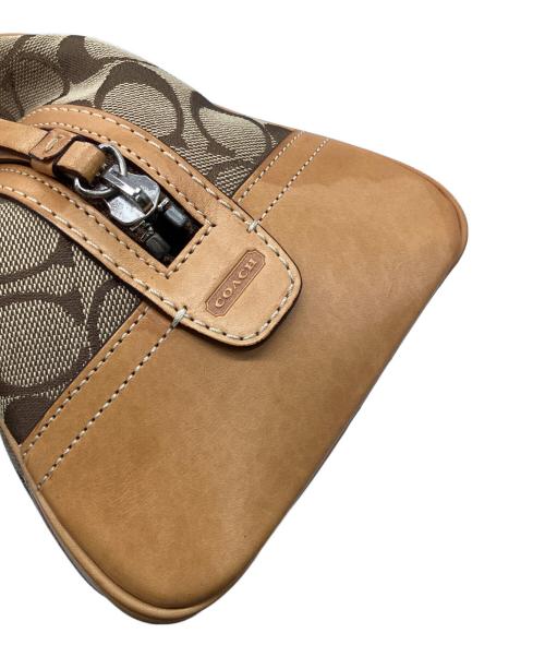COACH（コーチ）COACH (コーチ) シグネチャー ハンドバッグ ブラウンの古着・服飾アイテム