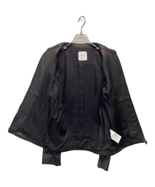 UNITED TOKYO（ユナイテッドトーキョー）UNITED TOKYO (ユナイテッドトーキョー) ラムレザージャケット ブラック サイズ:2の古着・服飾アイテム