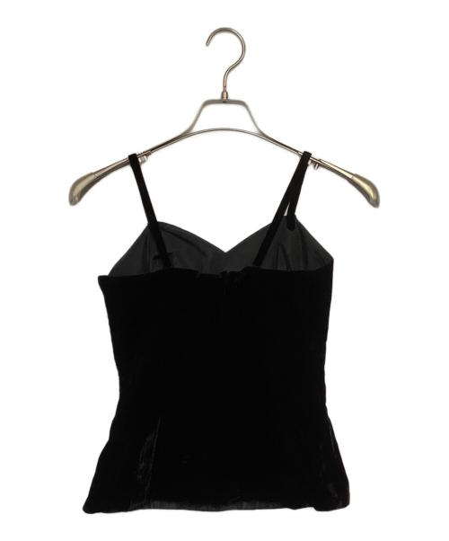 Christian Dior（クリスチャン ディオール）Christian Dior (クリスチャン ディオール) ベロアビスチェ ブラック サイズ:7の古着・服飾アイテム