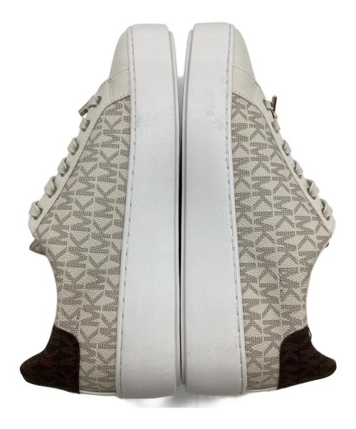MICHAEL KORS（マイケル・コース）MICHAEL KORS (マイケル・コース) POPPY LACE UP（ポピー レースアップ）スニーカー アイボリー サイズ:8Mの古着・服飾アイテム