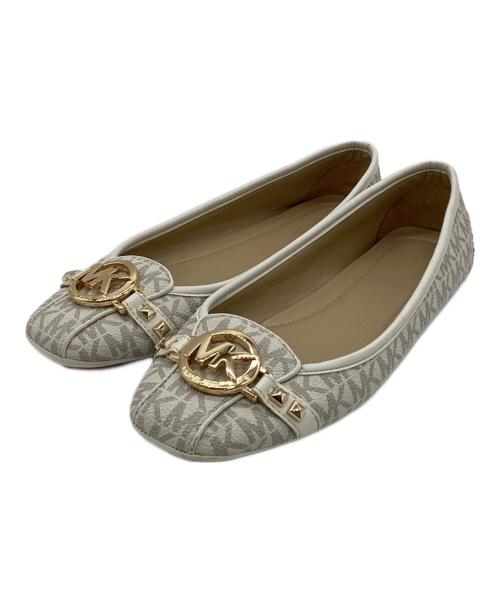 MICHAEL KORS（マイケル・コース）MICHAEL KORS (マイケル・コース) MKシグネチャー モカシン ベージュ サイズ:9の古着・服飾アイテム