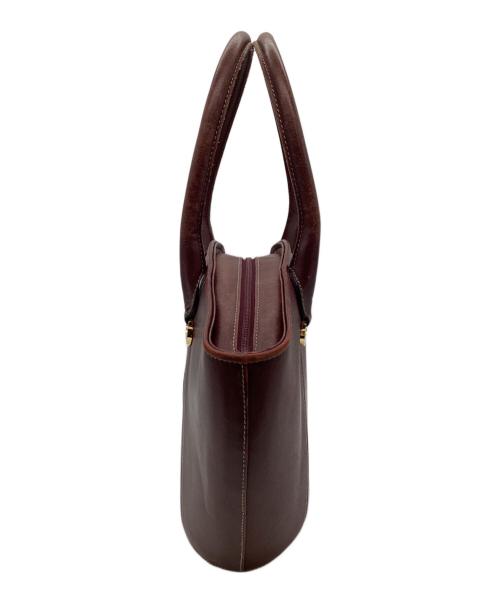 Cartier（カルティエ）Cartier (カルティエ) must de Cartier（マスト ドゥ カルティエ）ハンドバッグ ボルドーの古着・服飾アイテム