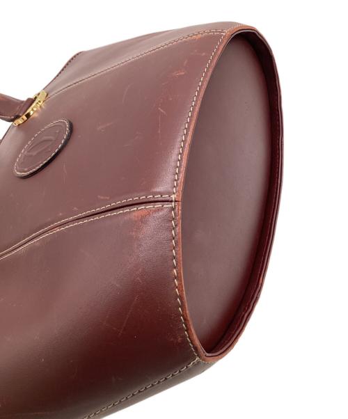 Cartier（カルティエ）Cartier (カルティエ) must de Cartier（マスト ドゥ カルティエ）ハンドバッグ ボルドーの古着・服飾アイテム