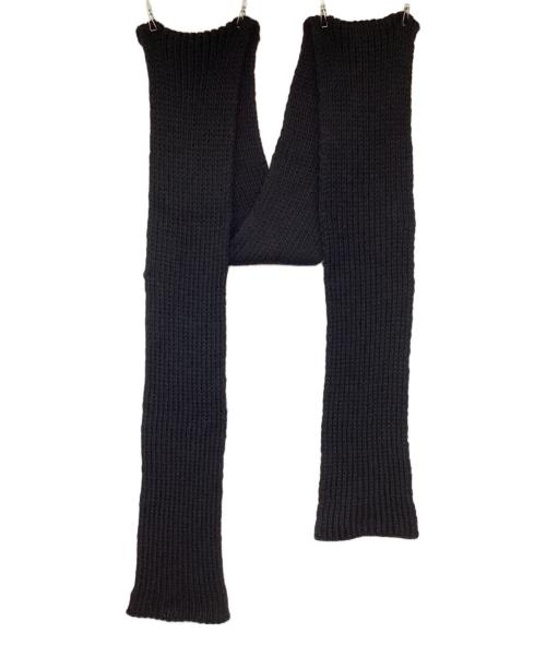 RAF SIMONS（ラフシモンズ）RAF SIMONS (ラフシモンズ) ロングマフラー ブラックの古着・服飾アイテム