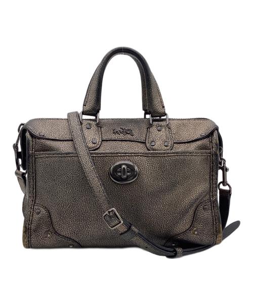 COACH（コーチ）COACH (コーチ) ライダー 24 サッチェル 2WAYバッグ ゴールドの古着・服飾アイテム